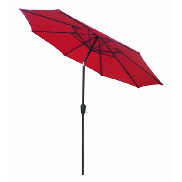 California Umbrella ECO908D709-P81 Four Seasons Courtyard 9 ft. Red Steel Market Umbrella 199651 - main
